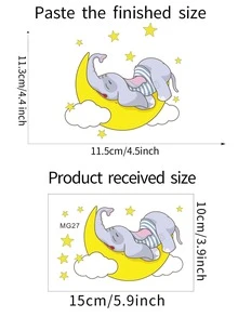 1 hình dán công tắc tường mô hình hoạt hình trẻ em - Nhiều màu - Xem 2