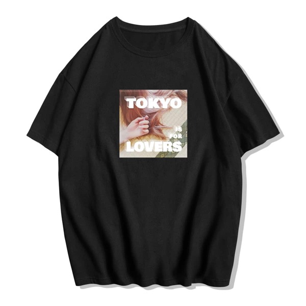 

Guys Letter Graphic Tee, Black