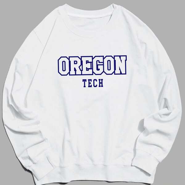 

Guys Letter Graphic Sweatshirt, White