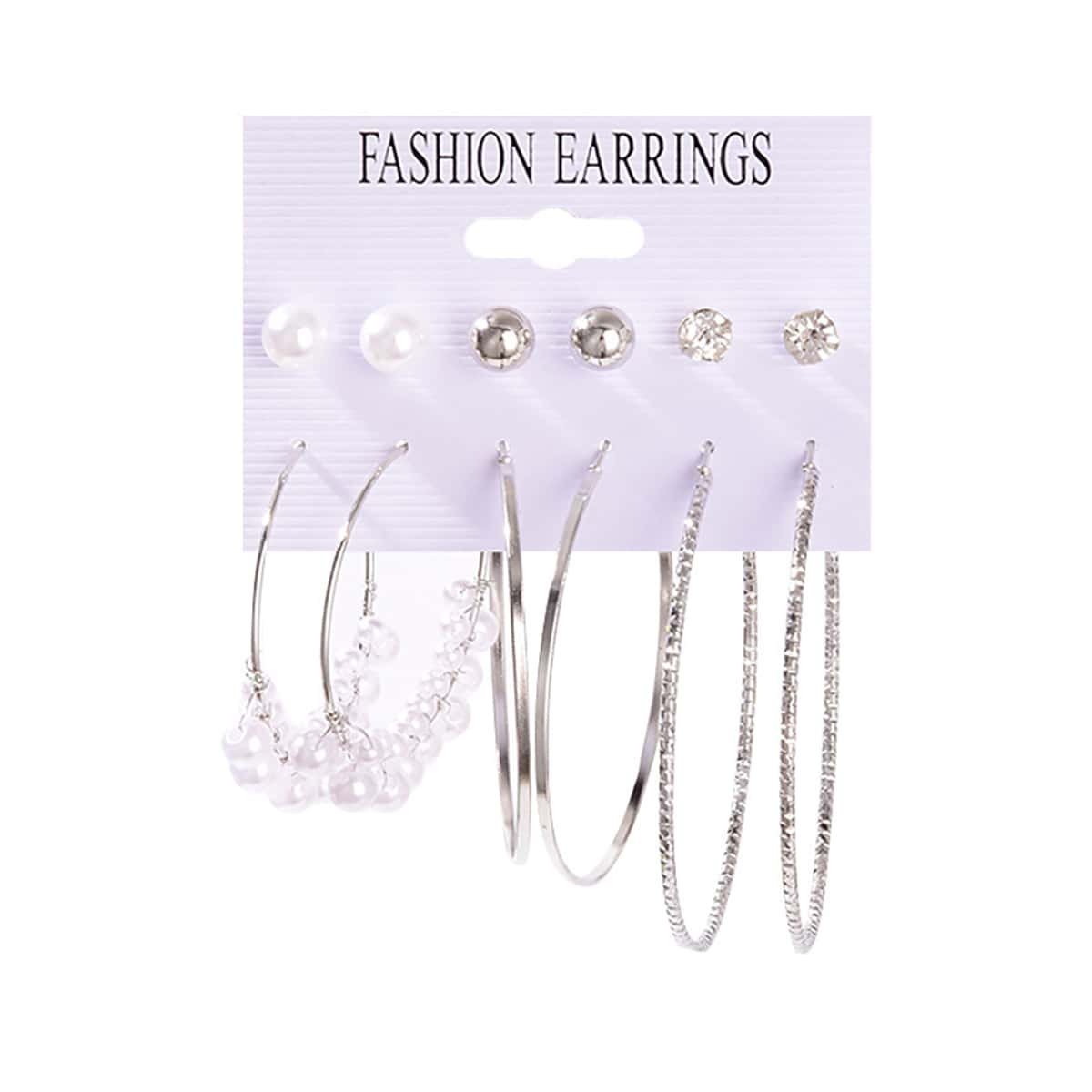 

Earrings, Silver