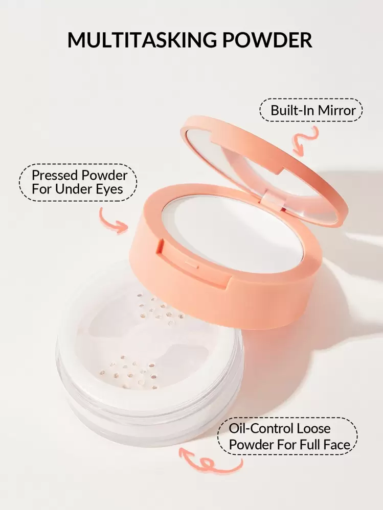 SHEGLAM Polvos Fijadores Para Rostro Y Contorno De Ojos Insta-Ready Duo-Translucent Polvos Sueltos Iluminadores Fijadores 2 En 1 Polvos Mate Sin Poros A Prueba De Agua Polvos De Invierno Para Navidad Y Marca Belleza Maquillaje Maquullaje CosméTica Para Mujeres NiñAs Perfecto Para Invierno Primavera Ideal Para Y2K Elegante Moda Adecuado Para CumpleañOs San ValentíN Regalo Fiesta Listo Mejor Color - Translucent - Añade 4