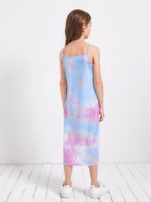 SHEIN Girls Tie Dye Dress - Multicolor - View 2