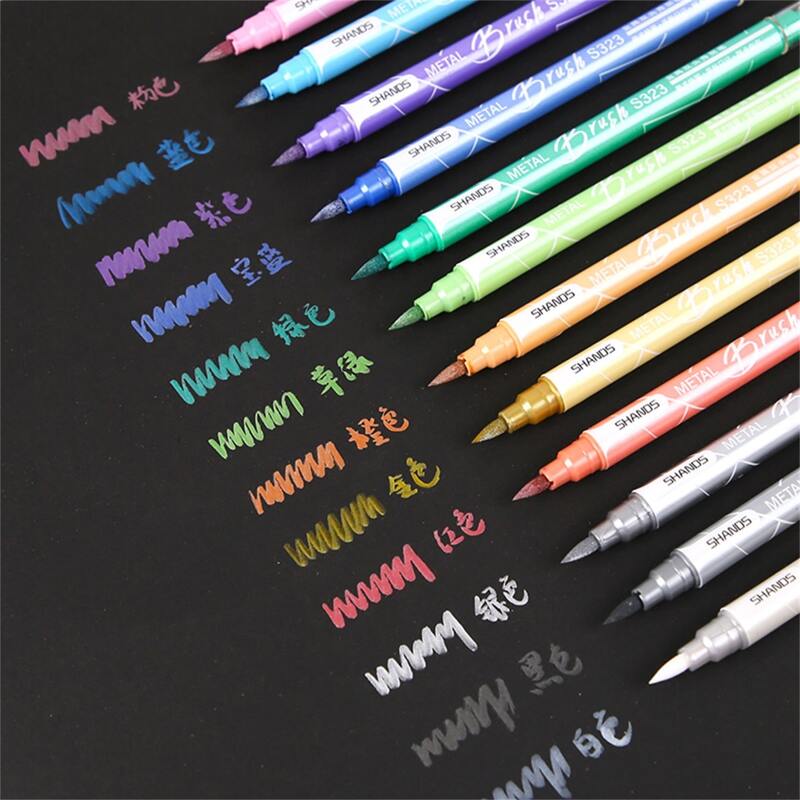 

12color Metallic Watercolor Pen, Multicolor