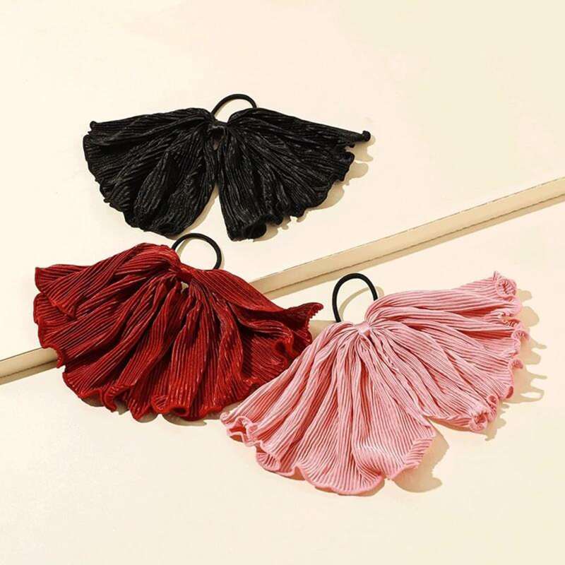 

1pc Random Color Bow Hair Tie, Multicolor