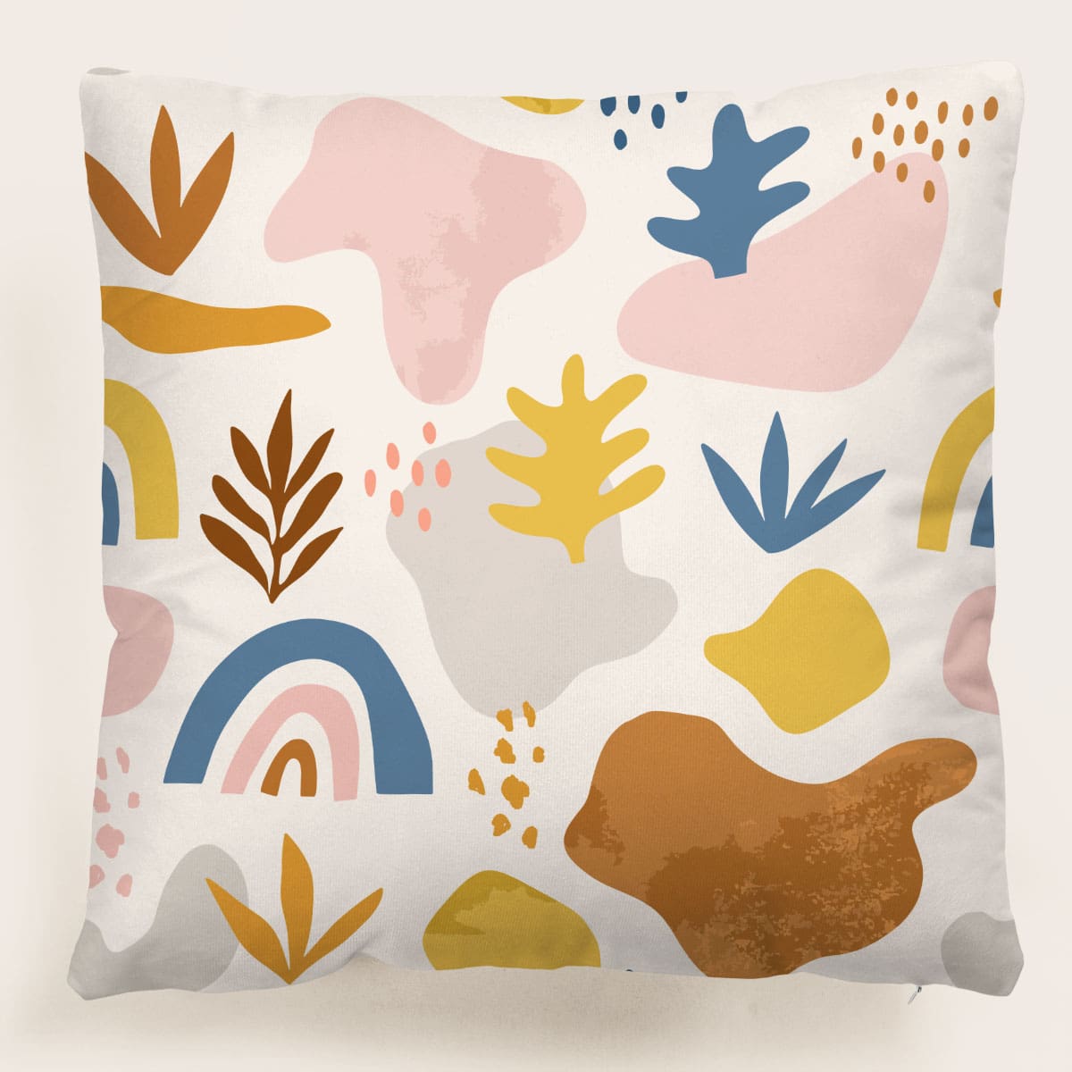 

Abstract Plants Print Cushion Cover Without Filler, Multicolor