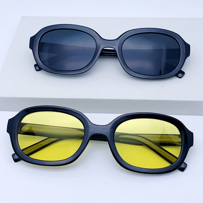 

2pcs Oval Frame Sunglasses