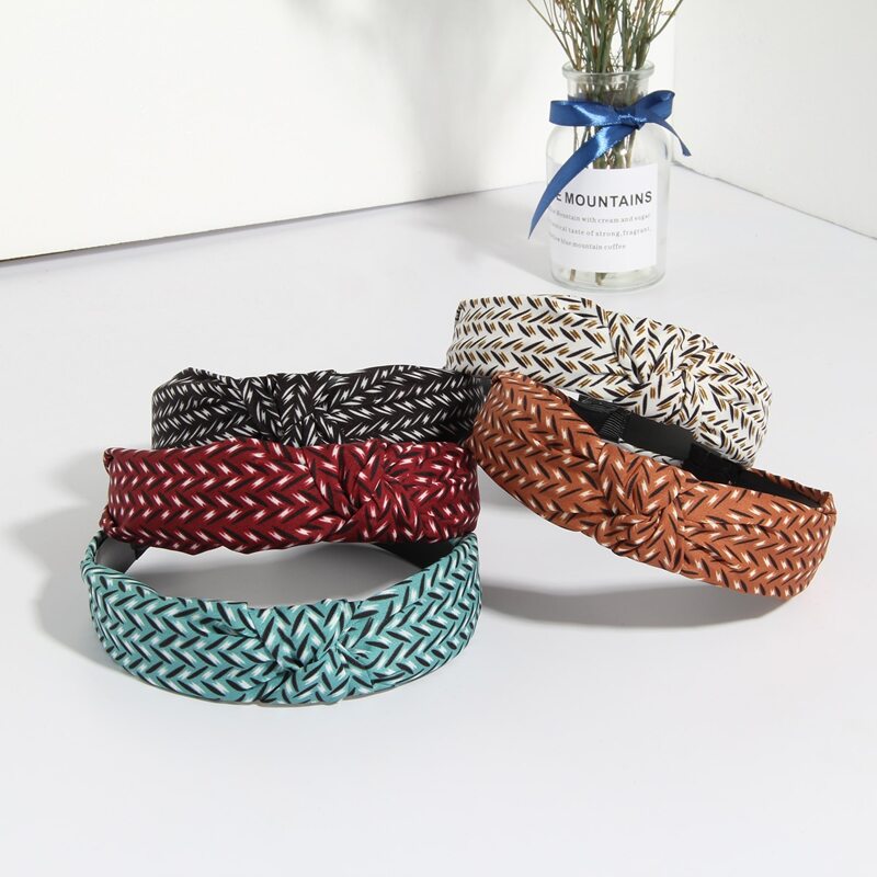 

5pcs Ditsy Floral Knot Headband, Multicolor