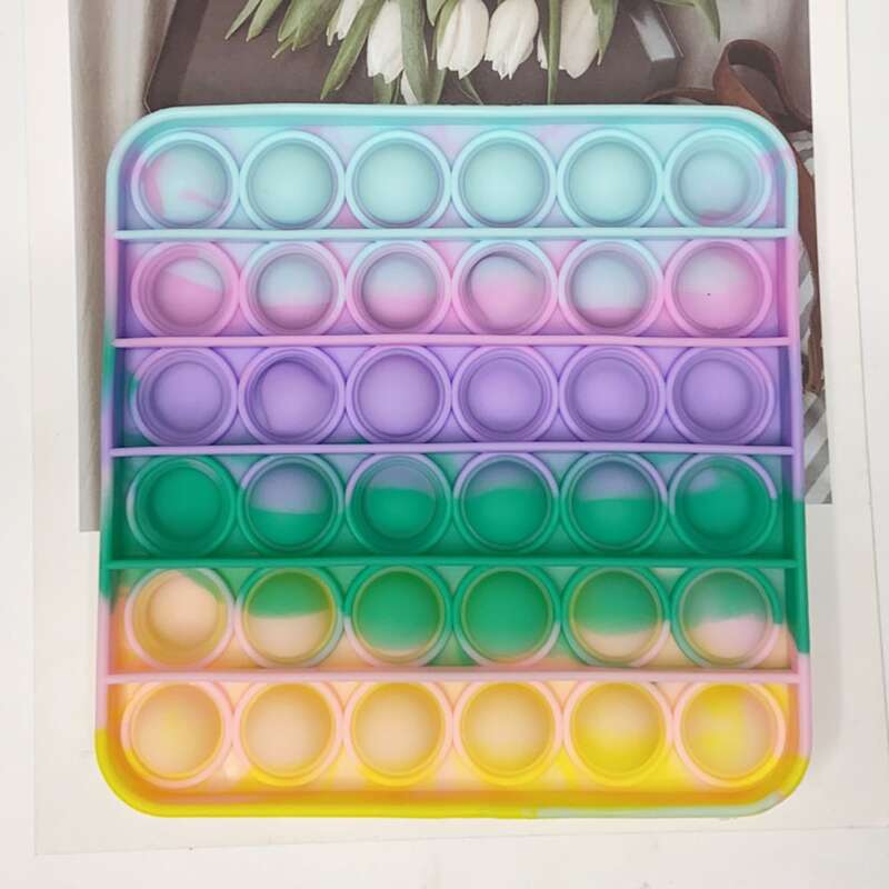 

Square Push Pop Bubble, Multicolor