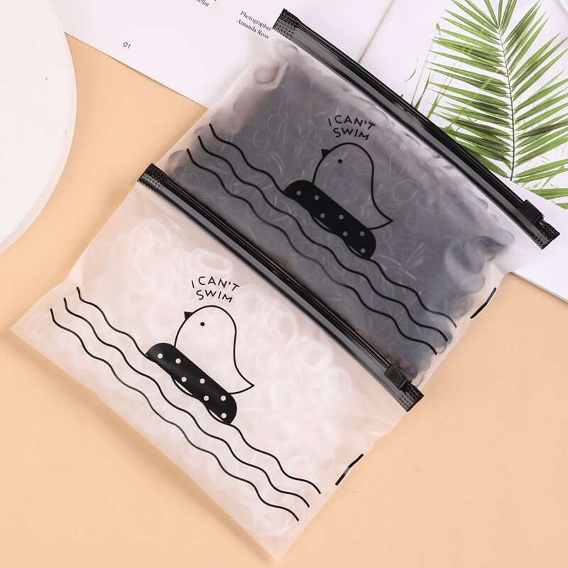 

3000pcs Simple Elastic Hair Tie, Black and white