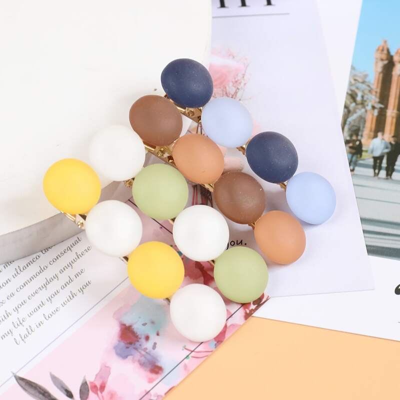 

2pcs Random Color Hair Clip, Multicolor