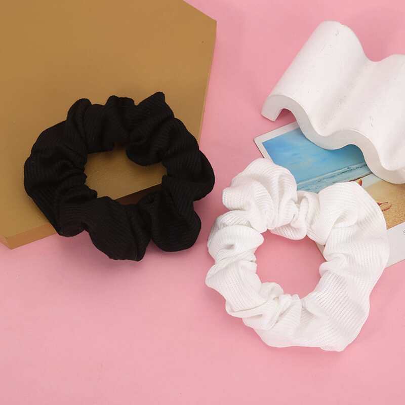 

3pcs Solid Scrunchie, Multicolor