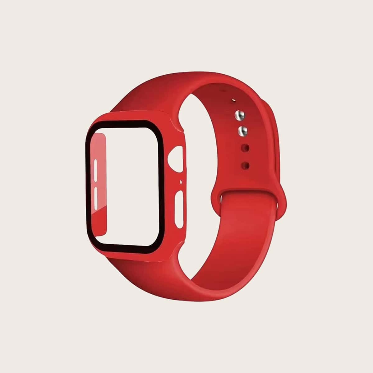 

Solid iWatch Case With Band, Red