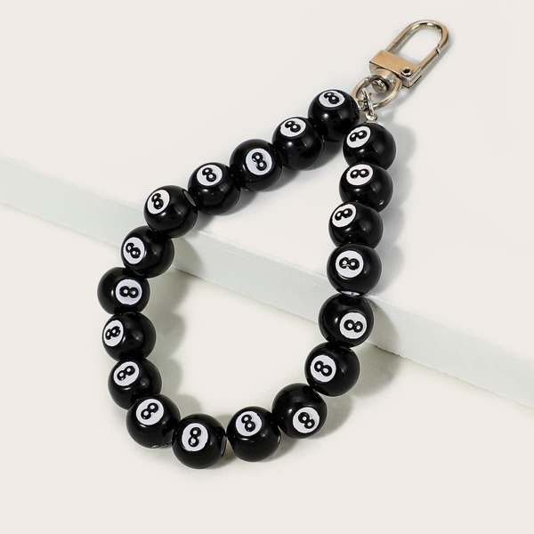 

Pool Shape Bag Charm, Black