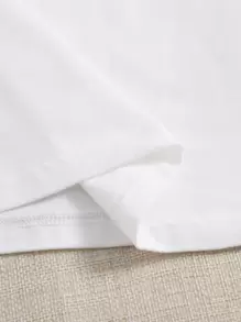 SHEIN EZwear 2pcs Solid Tank Crop Top - Black and White - View 4