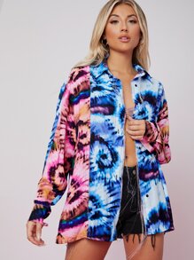 SHEIN Chemise lavage oversize - Multicolore - Voir 1