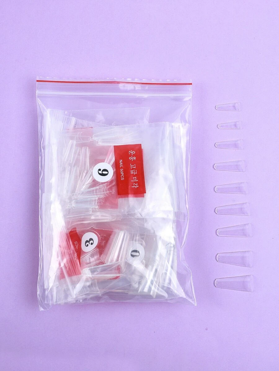 Upgrade Your Look With 240pcs Clear Natural Fake Nail - Clear - View 1