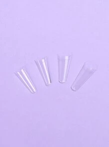 Upgrade Your Look With 240pcs Clear Natural Fake Nail - Clear - View 3