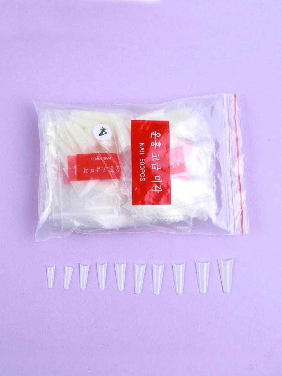 240 móng giả nối dài - Màu be - Xem 1