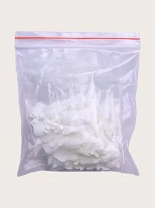 240 piezas unicolor uña falsa unicolor - Blanco - Ver 3