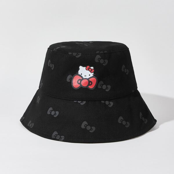 

Cartoon Graphic Bucket Hat, Multicolor
