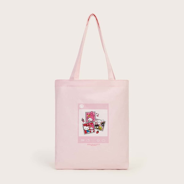 

Cartoon Graphic Shopper Bag, Multicolor
