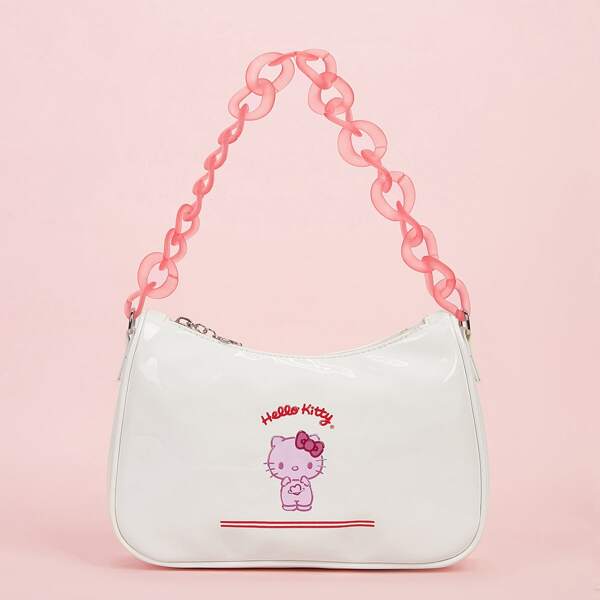 

Girls Cartoon Graphic Shoulder Bag, White