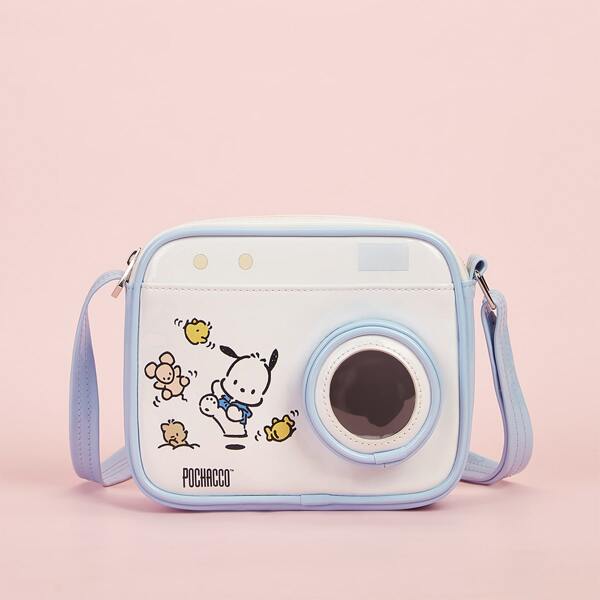 

Girls Cartoon Graphic Camera Design Crossbody Bag, Multicolor