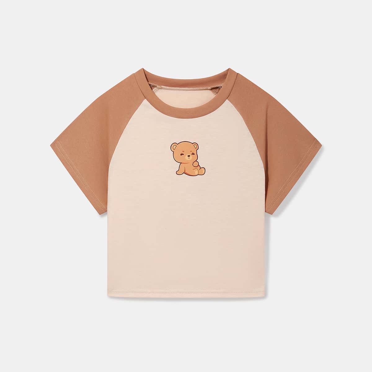 

Cartoon Bear Baseball Tee, Multicolor