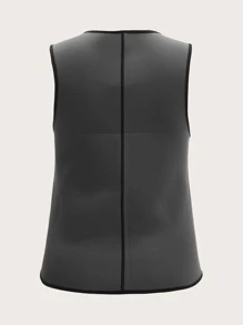 Plus Zip Front Corset - Grey - View 2