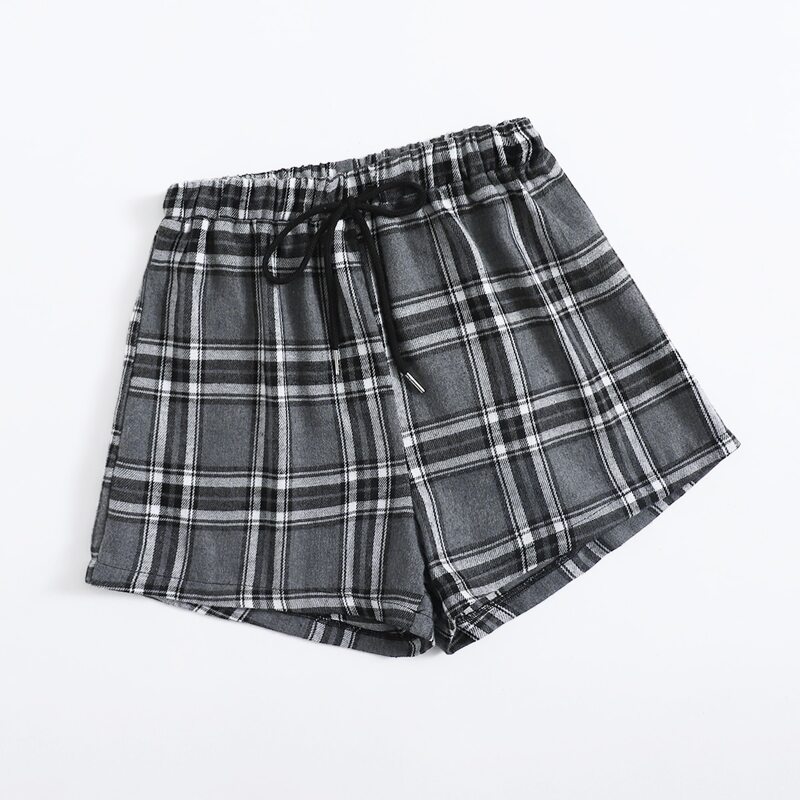 

Plaid Knot Shorts, Multicolor