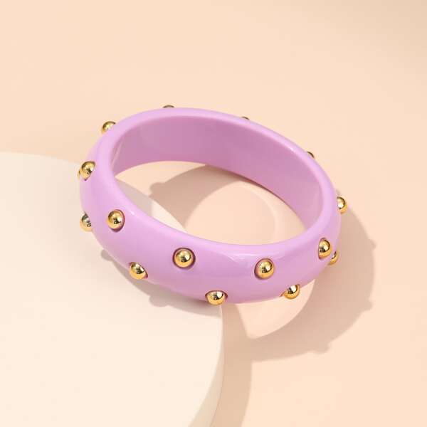 

Simple Resin Bracelet, Purple