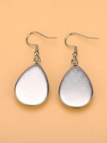 EMERY ROSE 繪畫細節水滴耳環 - 彩色 - 查看 2