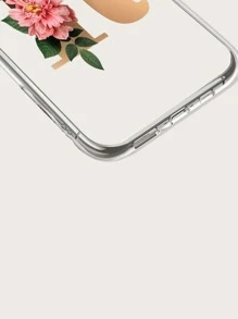 字母圖案透明手機殼 - 無色 - 查看 3