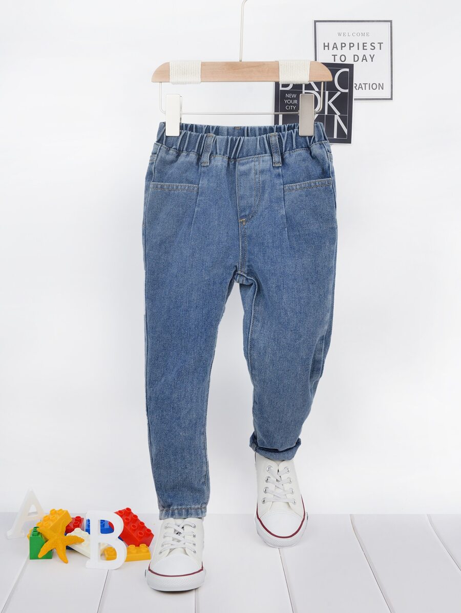 男童彈性腰牛仔褲