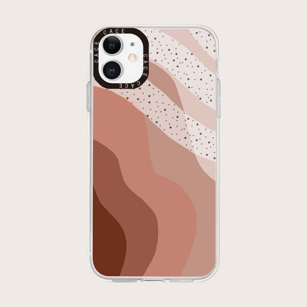 

Color Block Pattern Phone Case, Multicolor