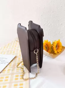 Y2K街頭時尚潮流萬用咖啡杯造型女式斜揹包，獨特可愛中性包 - 咖啡棕 - 查看 6