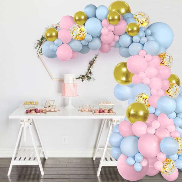 

90pcs Party Decoration Balloon Set, Multicolor