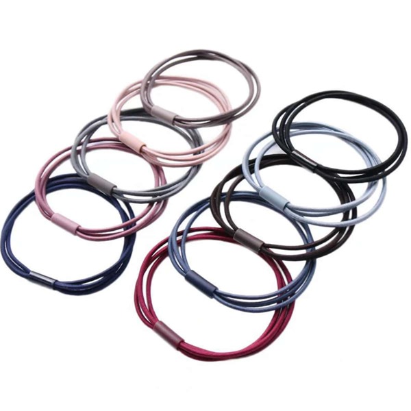 

10pcs Baby Simple Hair Tie, Multicolor