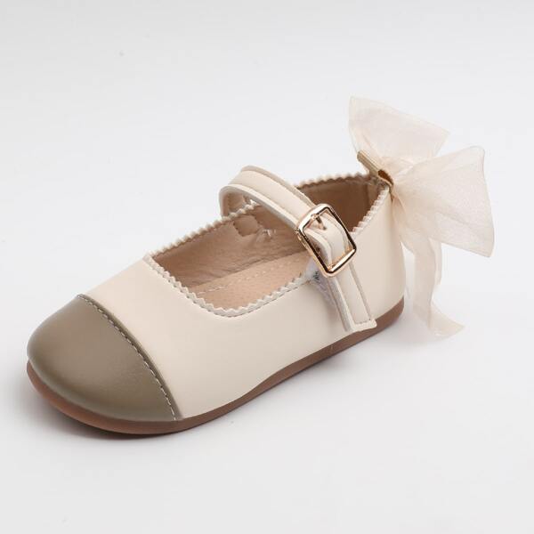 

Toddler Girls Two Tone Cap Toe Mary Janes, Khaki