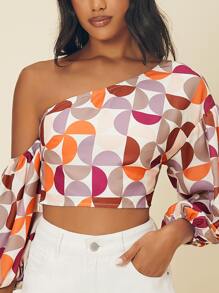 SHEIN Áo sơ mi Hình học Giải trí - Nhiều màu - Xem 4