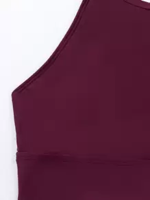 SHEIN Swim 夏季沙灘熱帶植物葉印花高腰比基尼 - 彩色 - 查看 5