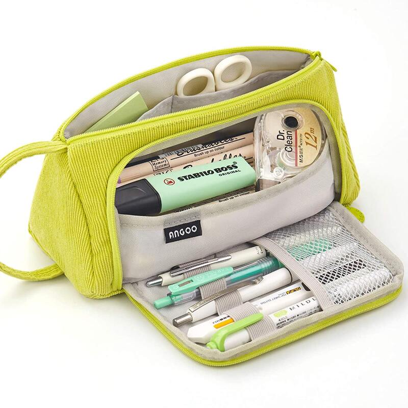 

1pc Large Pencil Bag, Green