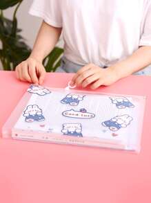 1 pieza Bolsa de archivo con estampado de dibujos animados al azar - Multicolor - Ver 2