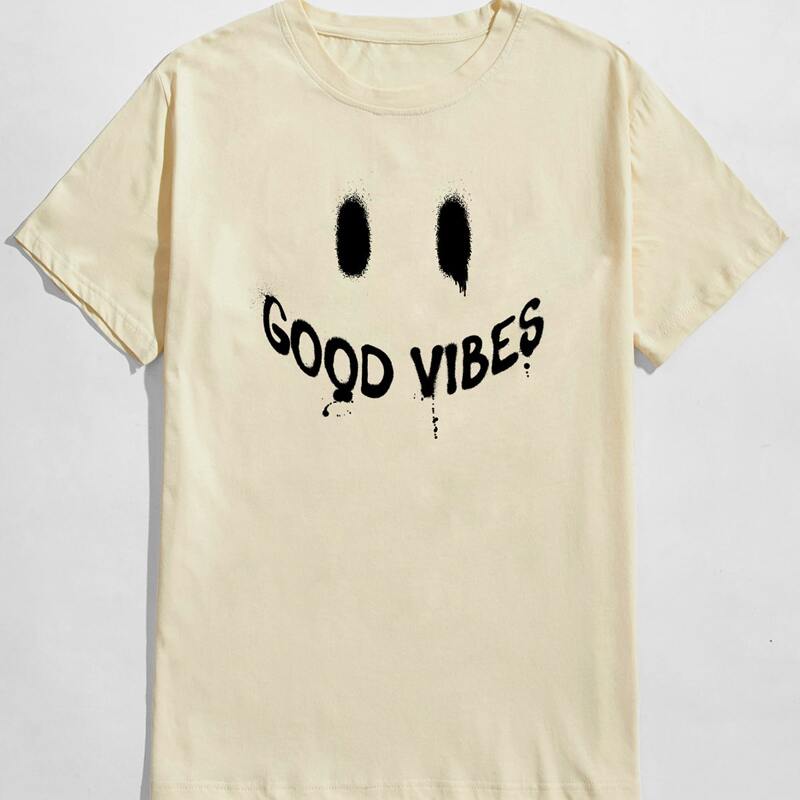 

Guys Letter Graphic Tee, Apricot