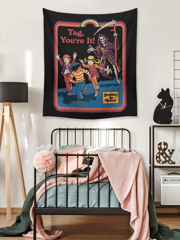 Stevenrhodes Skull Print Tapestry SHEIN USA