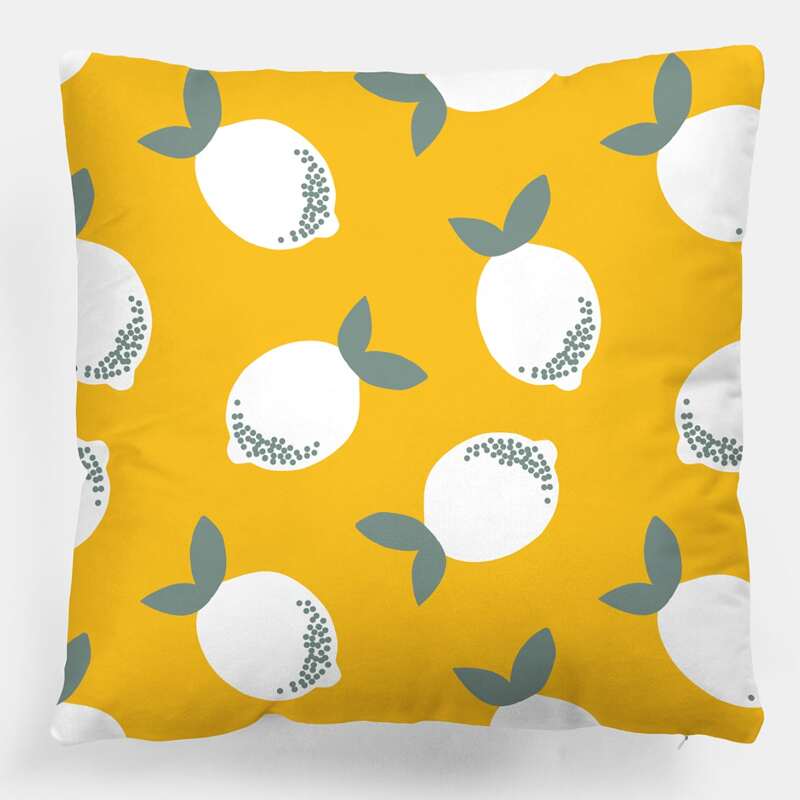 

Lemon Cushion Cover Without Filler, Multicolor
