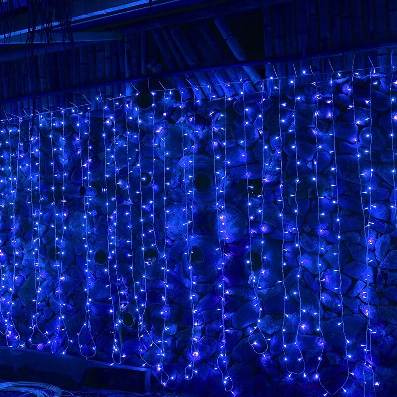 

1pc String Light With 50pcs Bulb, Blue