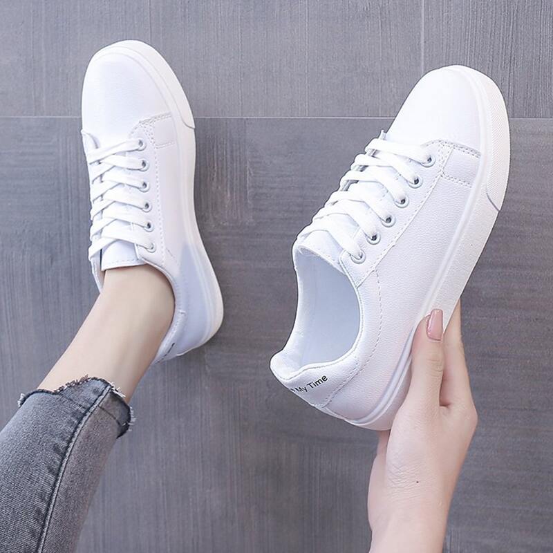 

Lace Up Front Skate Shoes, White