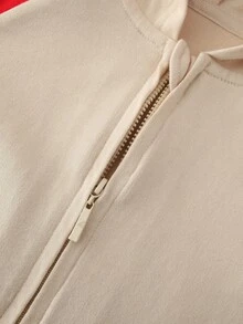 Peninsula Baby Áo liền quần Em bé Nơ Bướm Túi Dây kéo Khối Màu Rau quả Giải trí - Nhiều màu - Xem 7