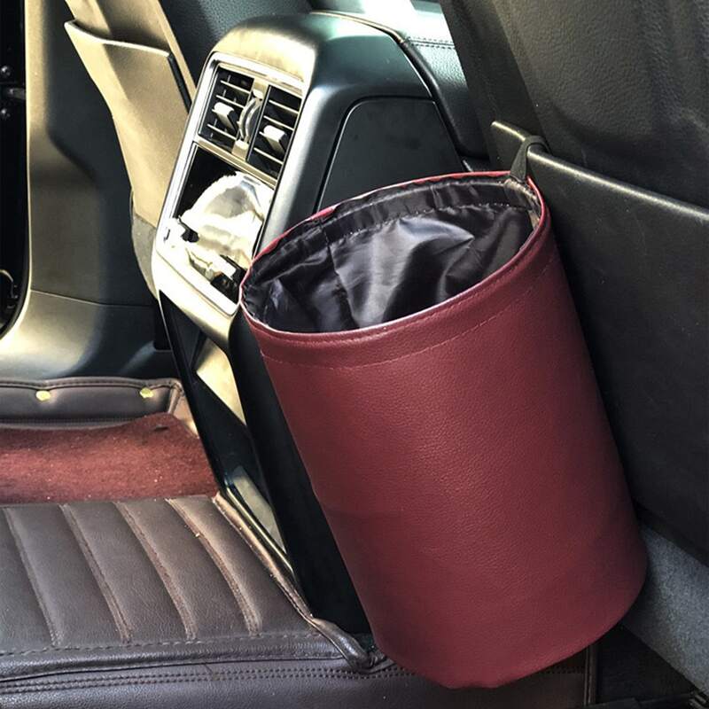 

Waterproof Car Trash Can, Red